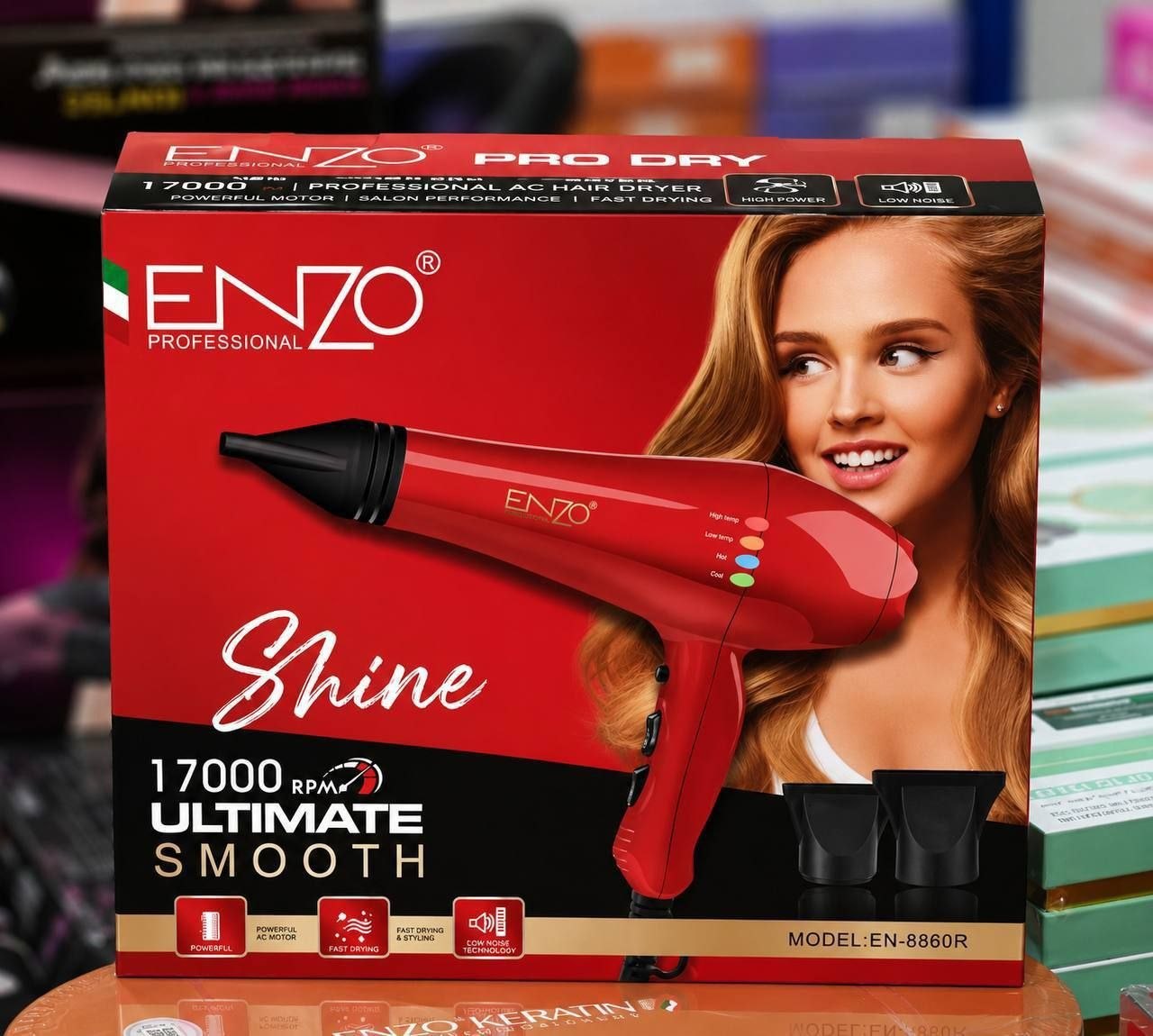 مجفف الشعر الاحترافي ENZO Pro Dry Shine