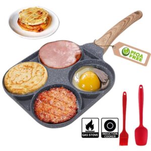 مقلاة الفطور الذكية متعددة العيون (4-Cup Multi-Section Breakfast Pan)
