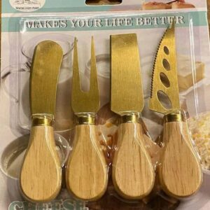 طقم سكاكين وأدوات تقديم الأجبان الفاخر (Premium Cheese Knife Set)