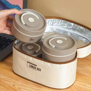 حافظة الطعام الحرارية المتكاملة (Premium Thermal Lunch Box)